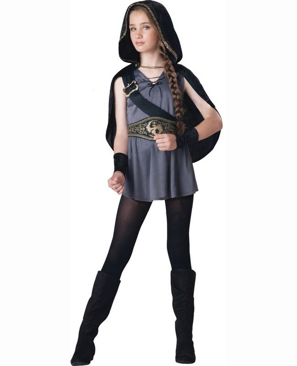 Tween Hooded Huntress Costume