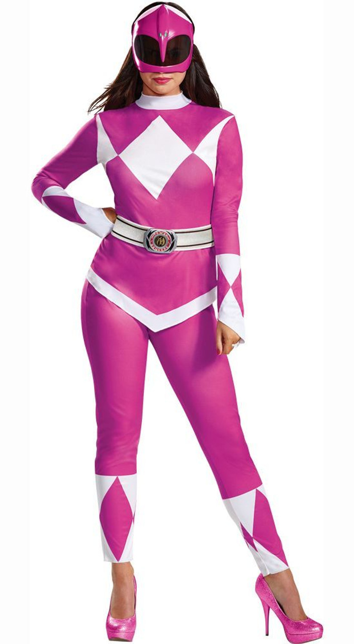 Women's Pink Ranger Deluxe Costume - Mighty Morphin