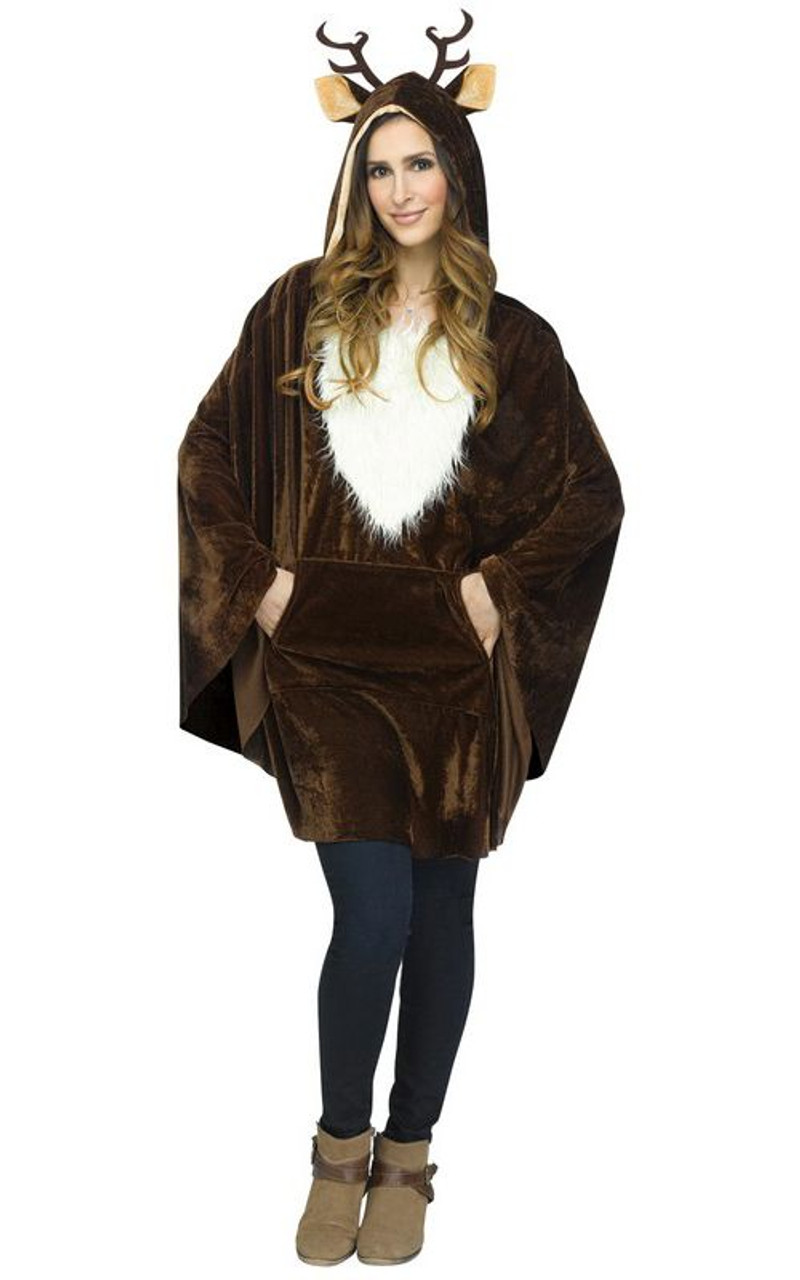 Women's Reindeer Poncho