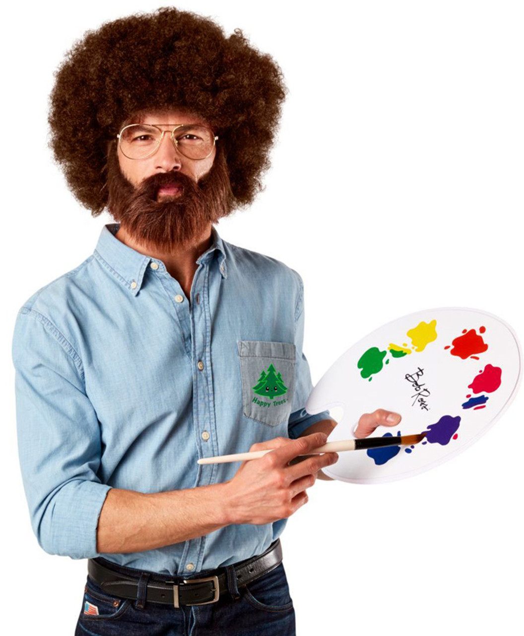 Bob Ross Costume Accessory Set