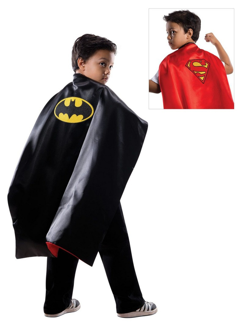 Kids Superman/Batman Reversible Cape