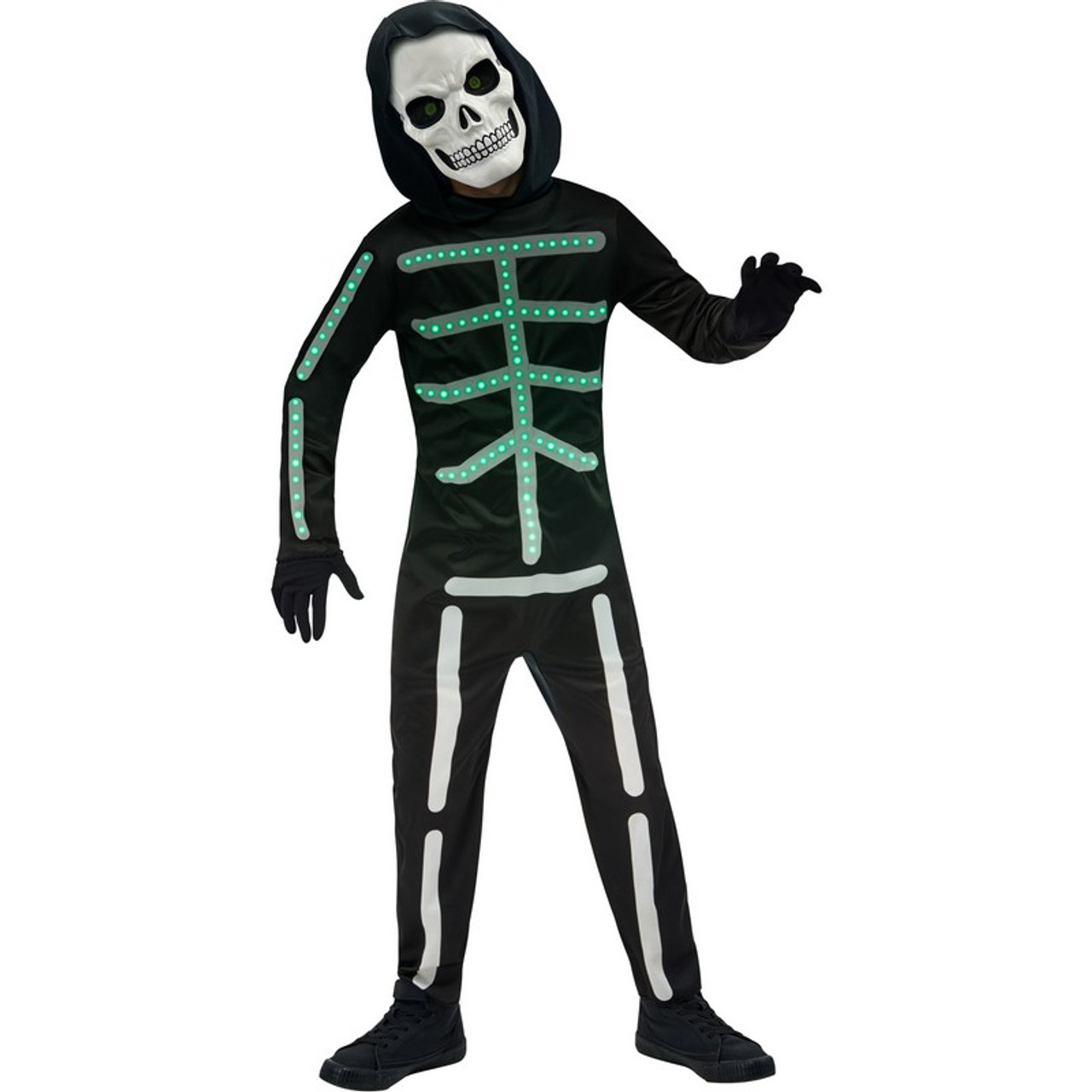 Light Up Skeleton Child Costume