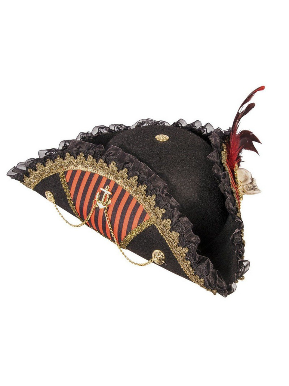 Women's Skull Buccaneer Hat