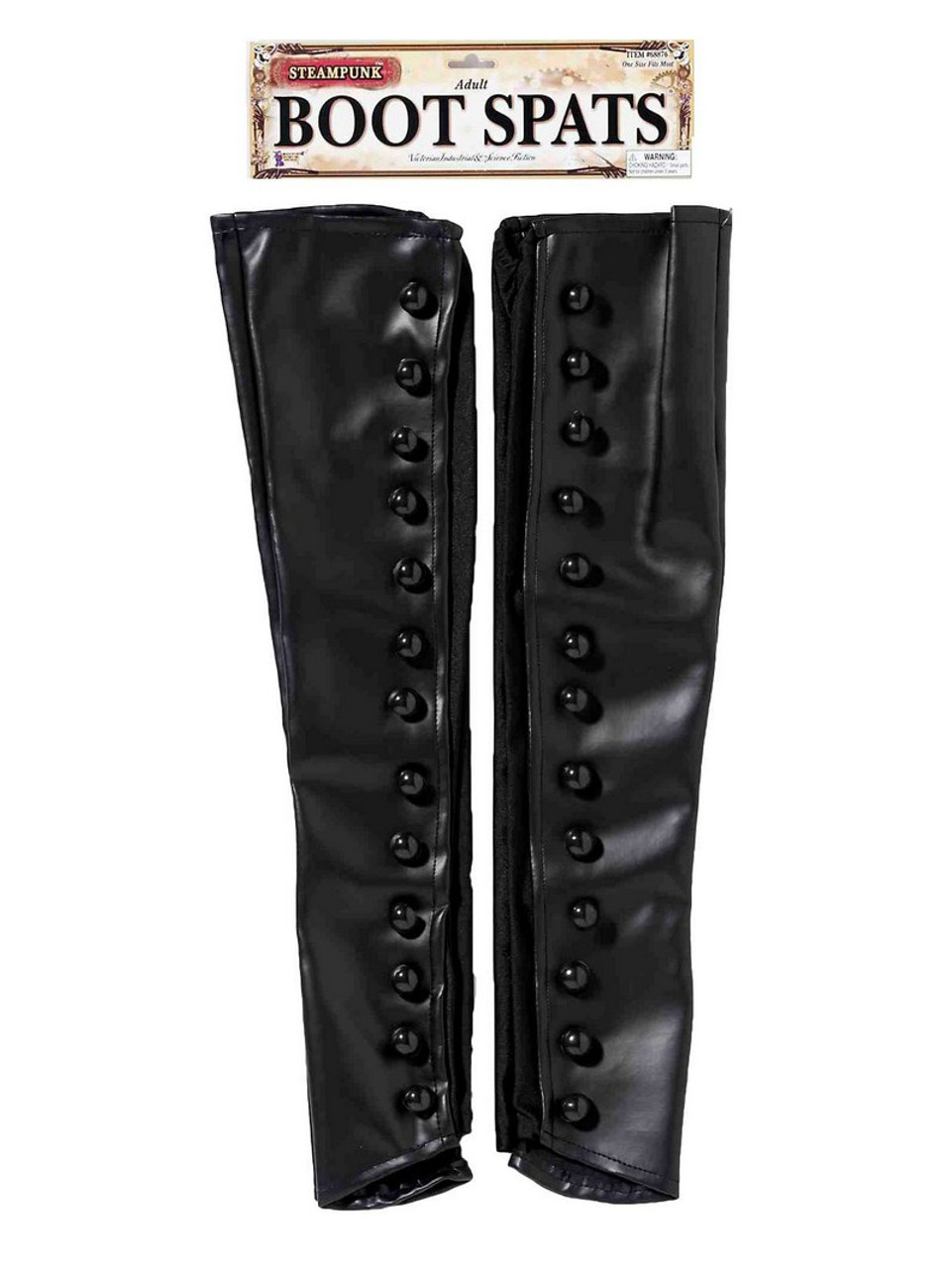 Black Steampunk Boot Spats