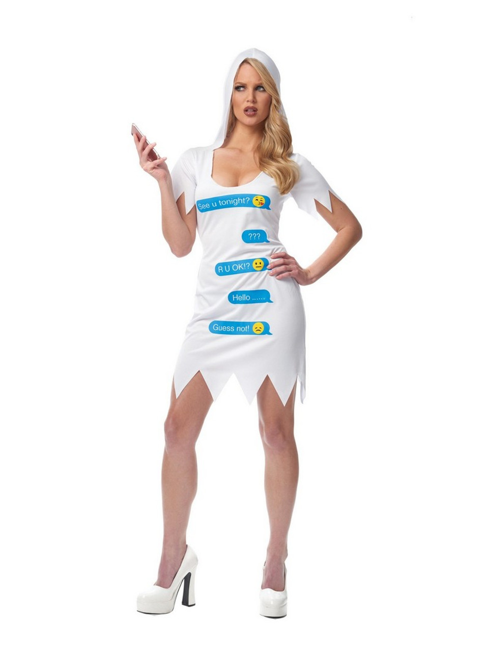 Womens Ghosted Costume