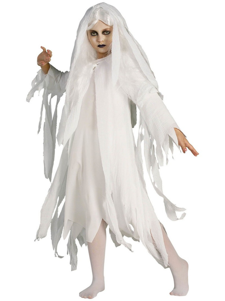 Ghostly Spirit Girls Costume - Medium