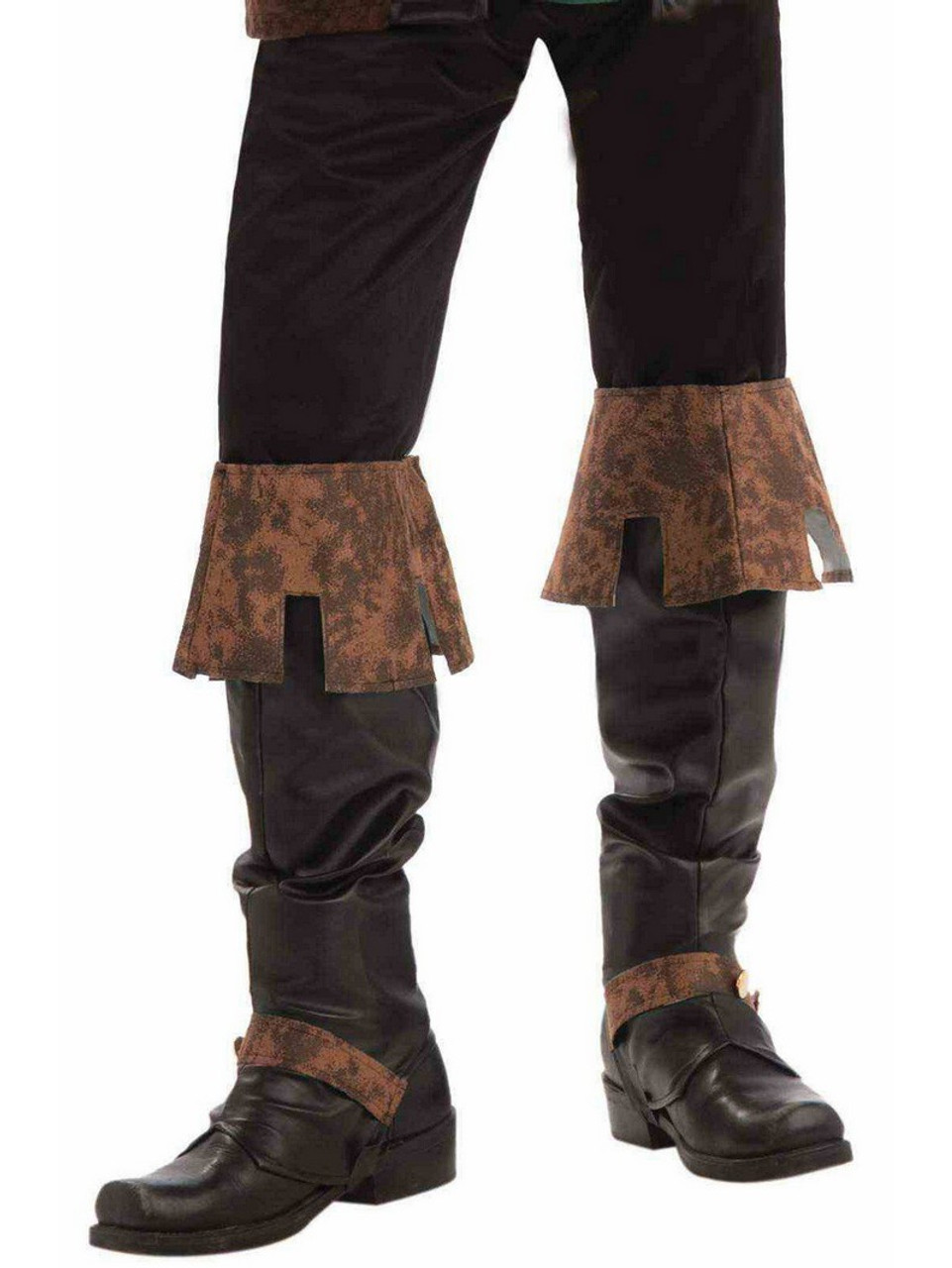 Renaissance Black and Brown Boot Tops