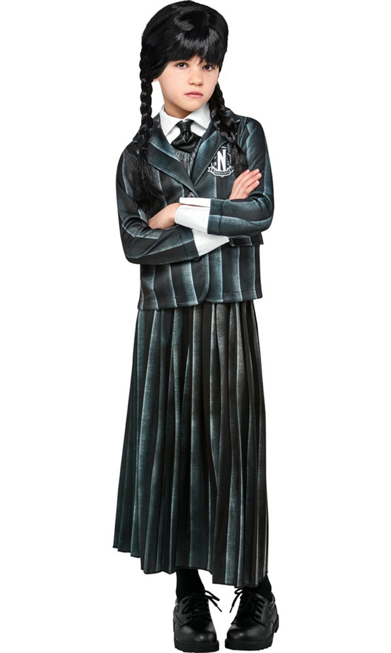 Girls Wednesday Nevermore Academy Costume