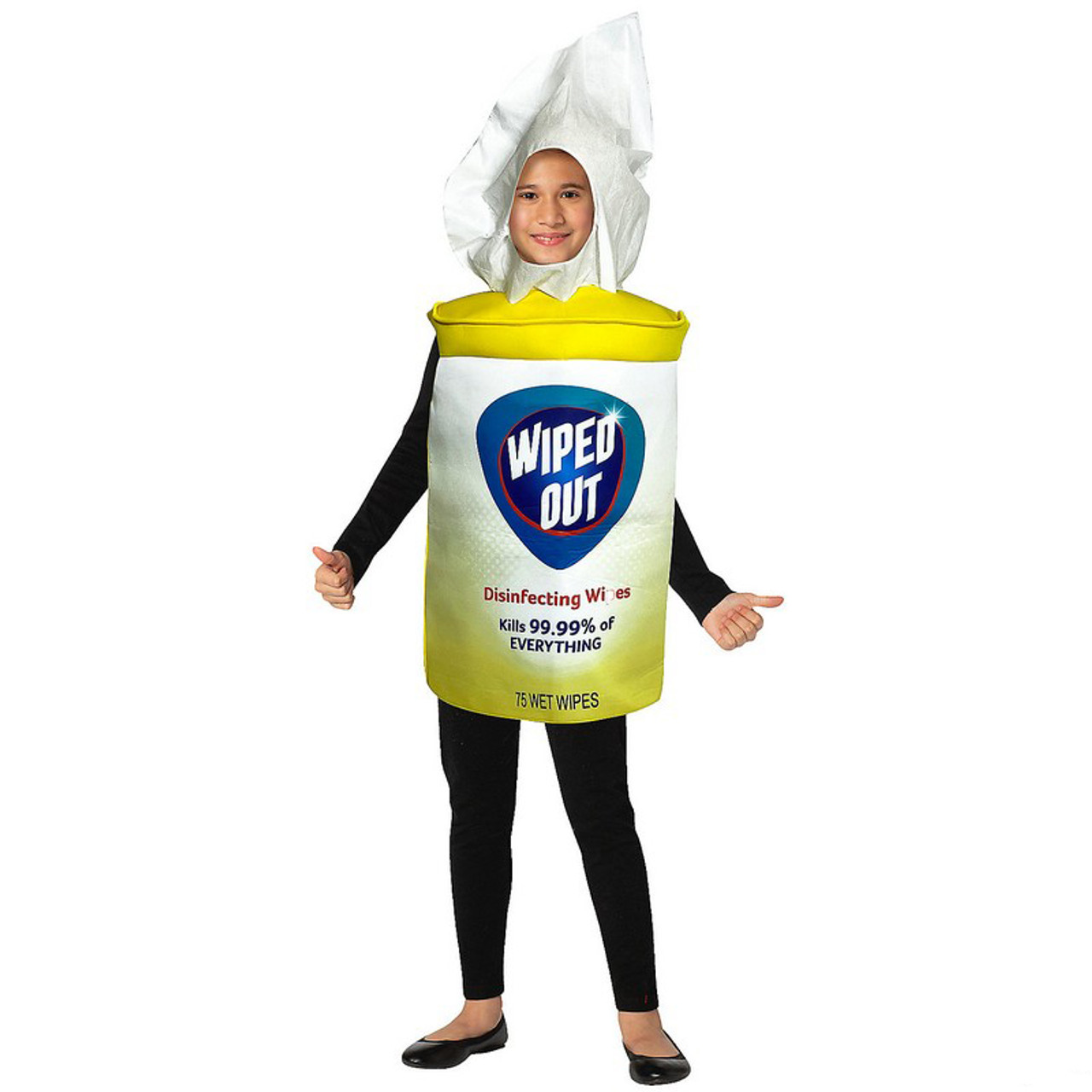 Kids Wiped Out Hand Sanitizer Wipes Costume - 7-10