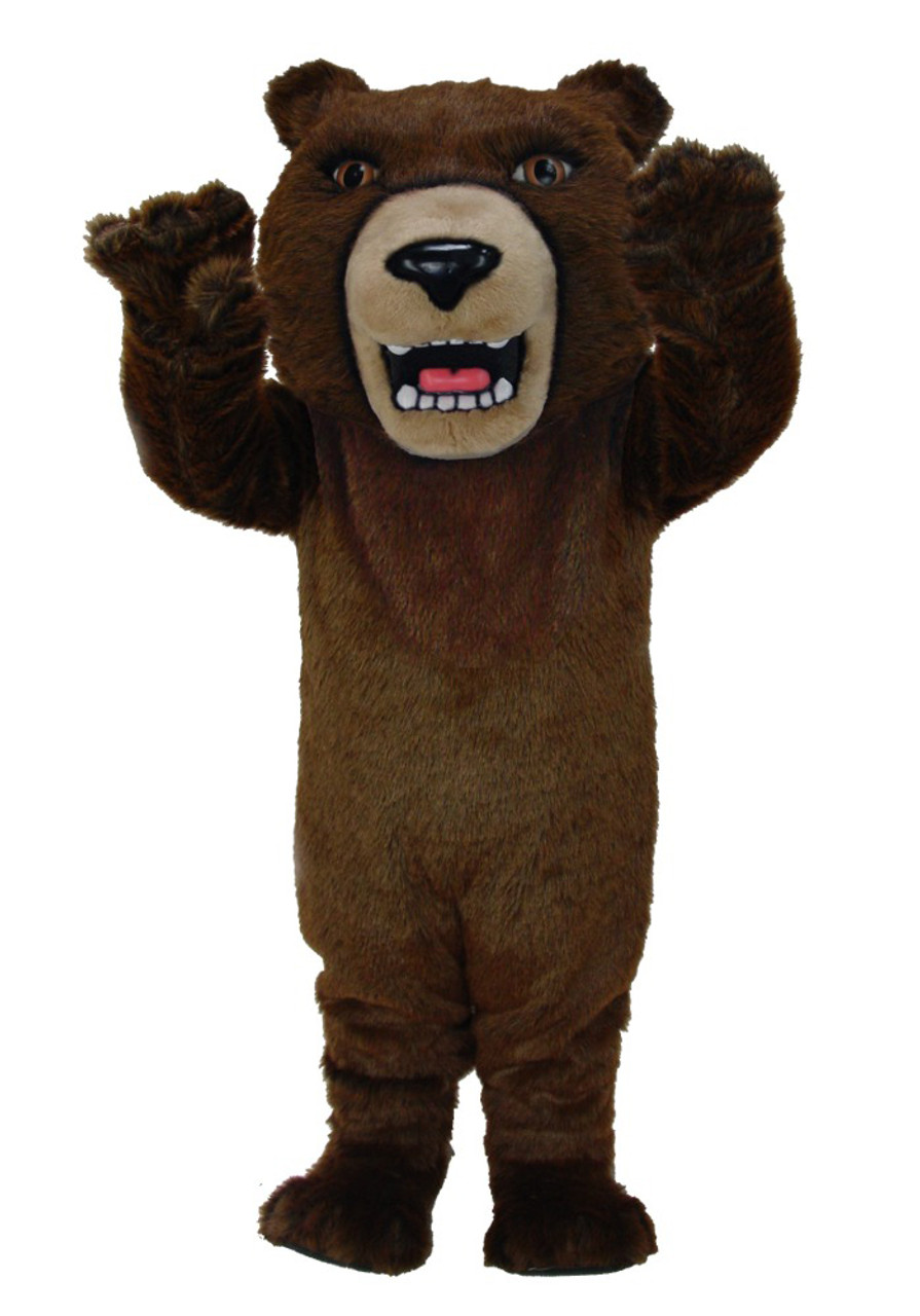 Thermo-lite Brown Grizzly Mascot Costume