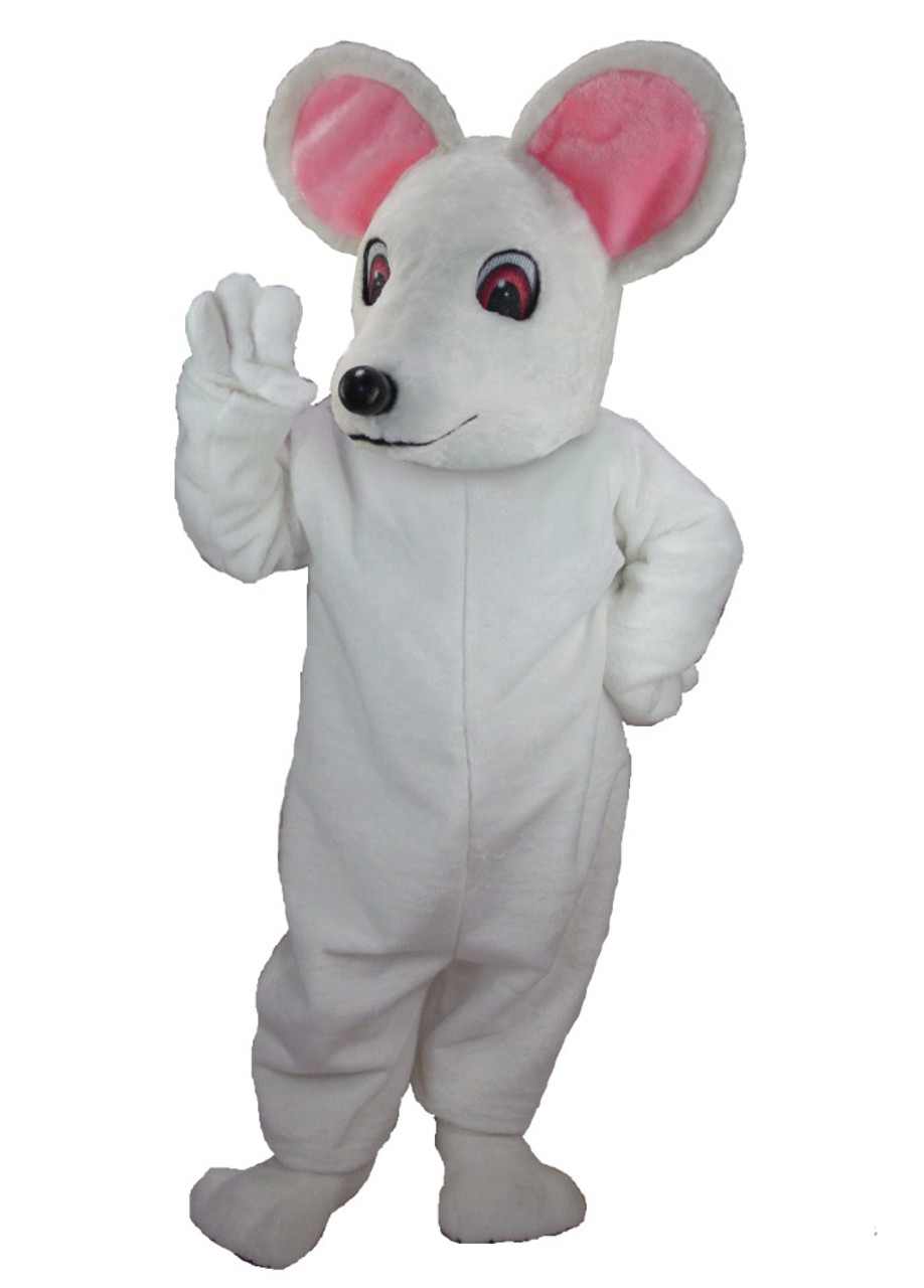 Thermo-lite Albino Mouse Mascot Costume