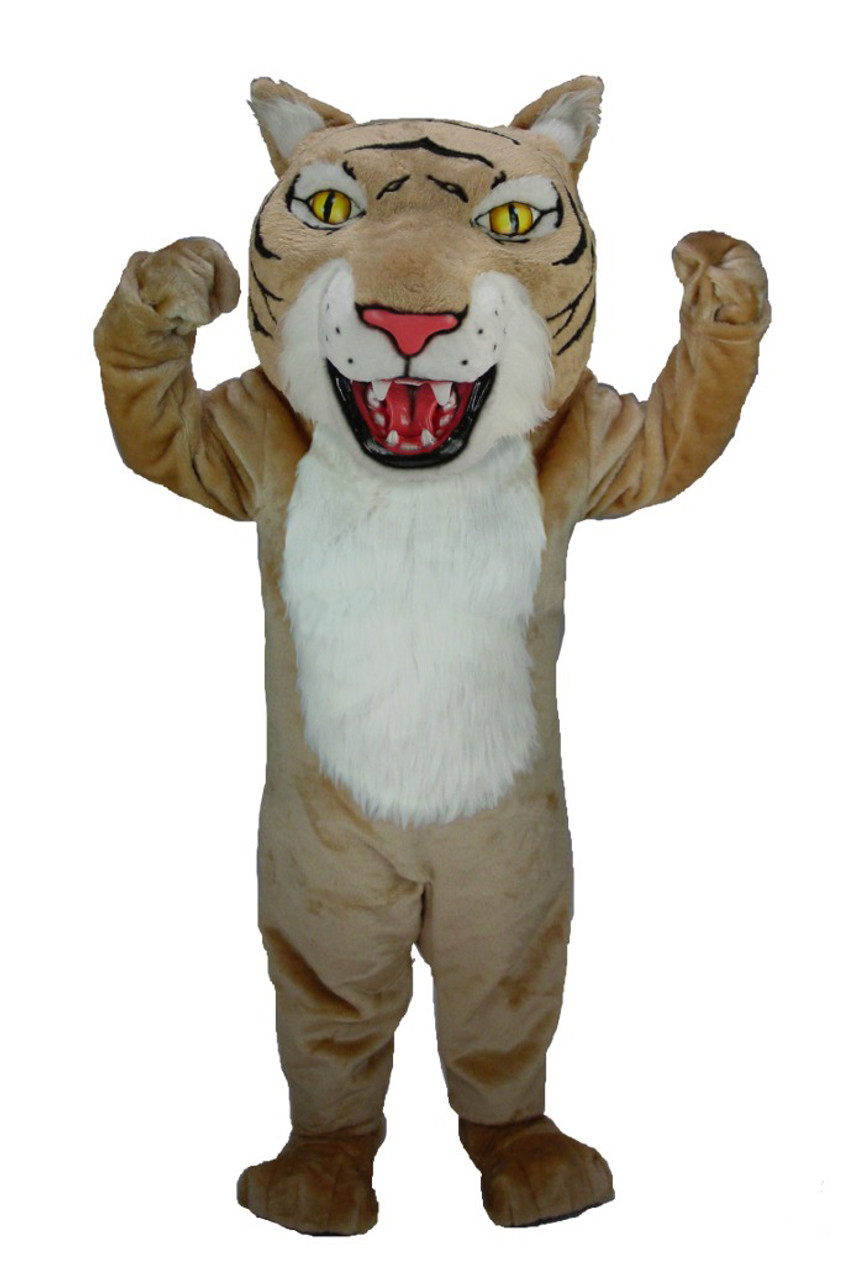 Thermo-lite Tan Wildcat Mascot Costume