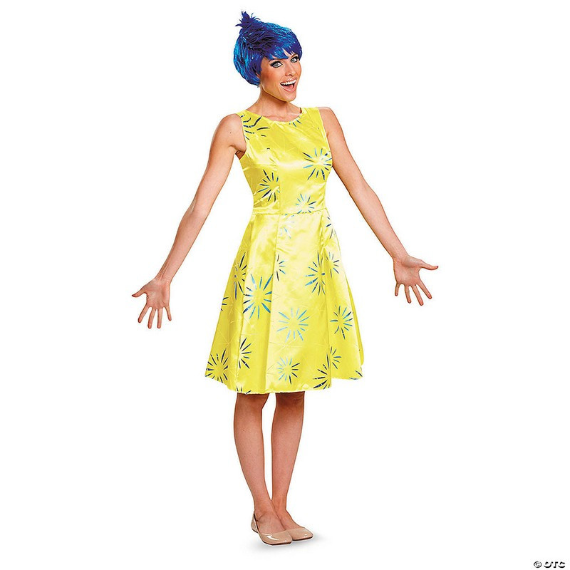 Womens Deluxe Disney/Pixar Inside Out 2 Yellow Joy Costume