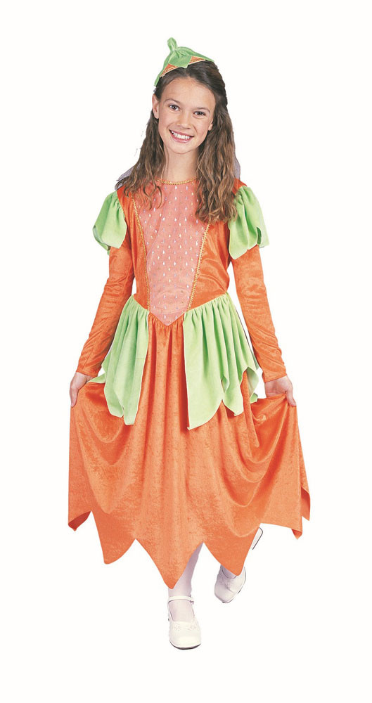 Kids Long Pumpkin Patches Costume