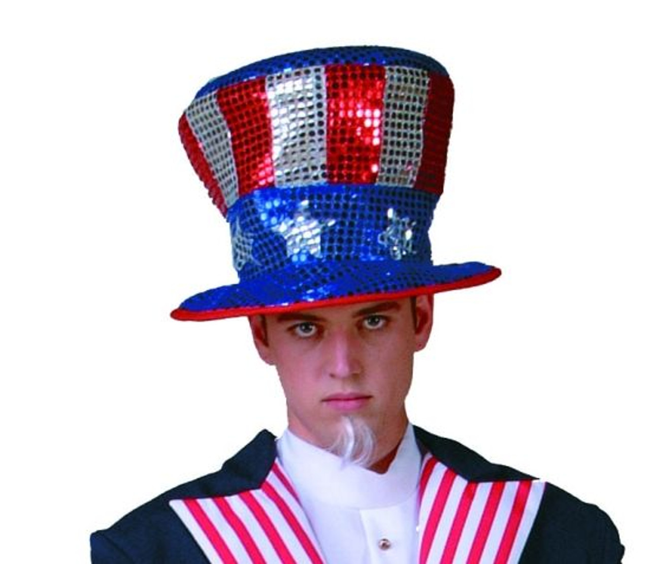 Adult Sequined Uncle Sam Top Hat