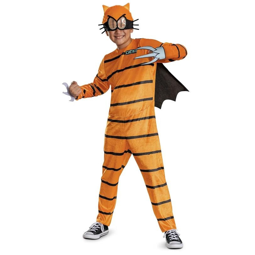 Kids Classic Cat Kid Comic Club Cat Kid Jumpsuit Costume