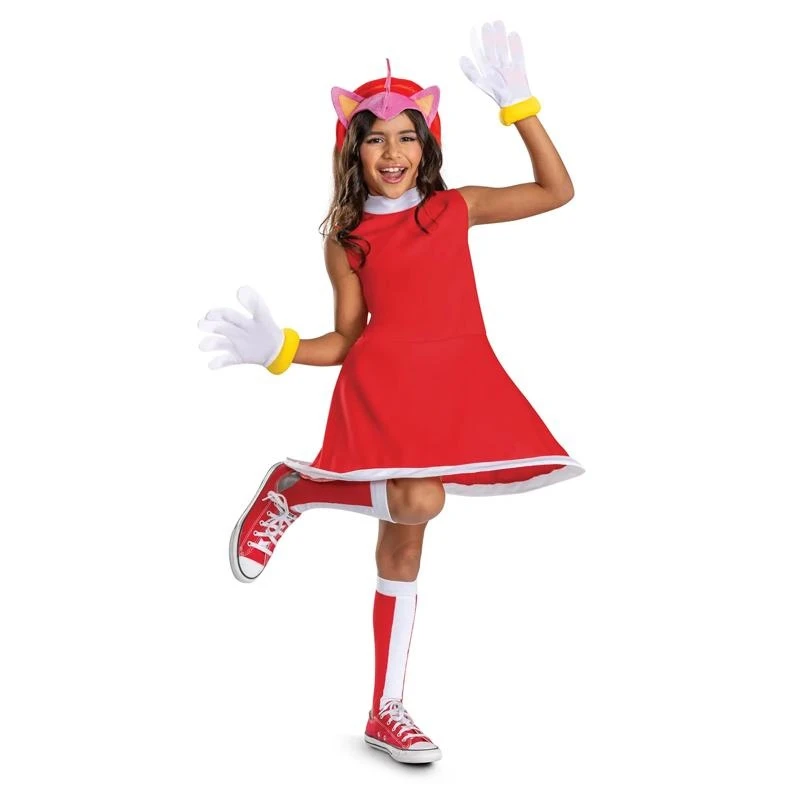 Kids Classic Sonic the Hedgehog Amy Rose Dress Costume