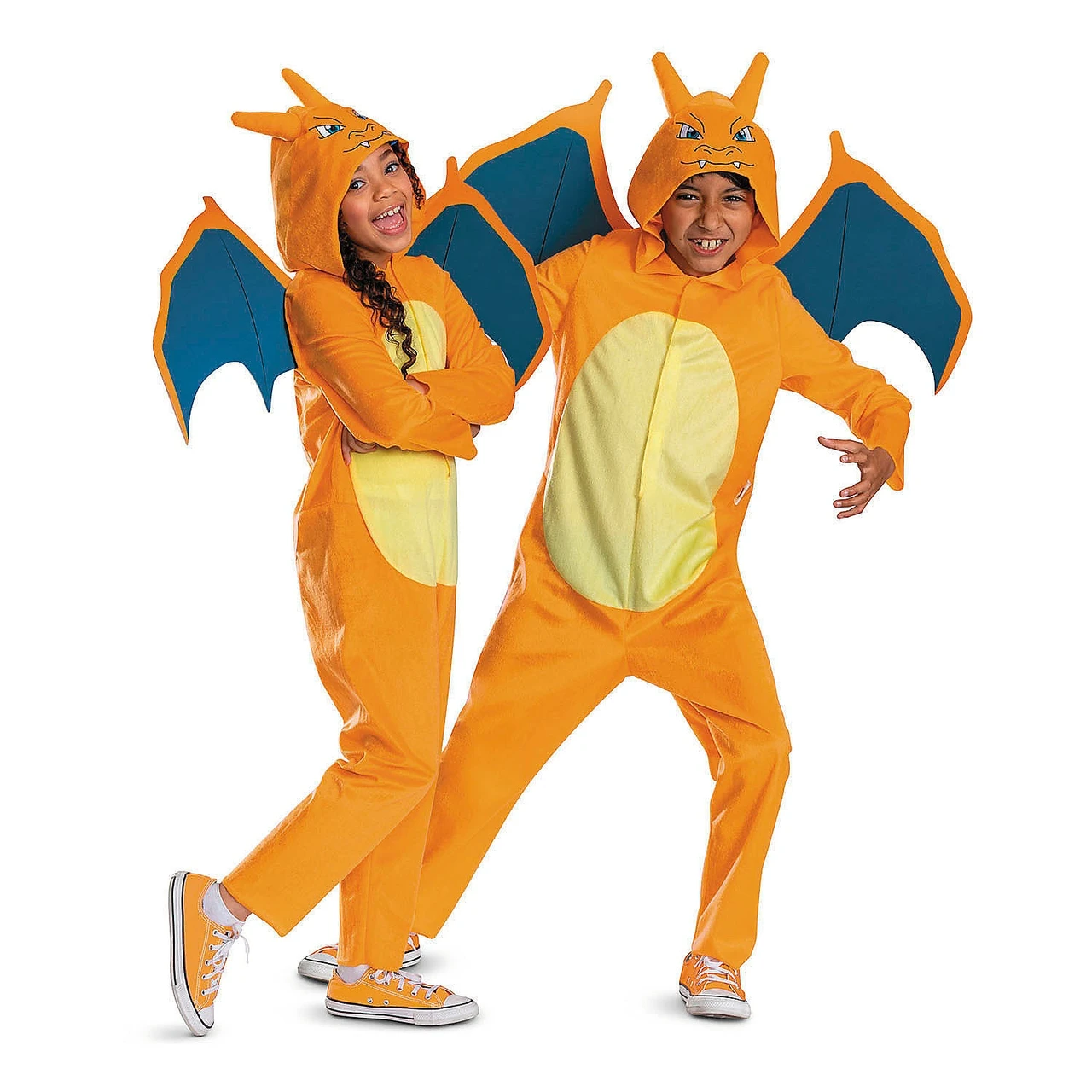 Kids Pokemon Charizard Hooded Jumpsuit Costume