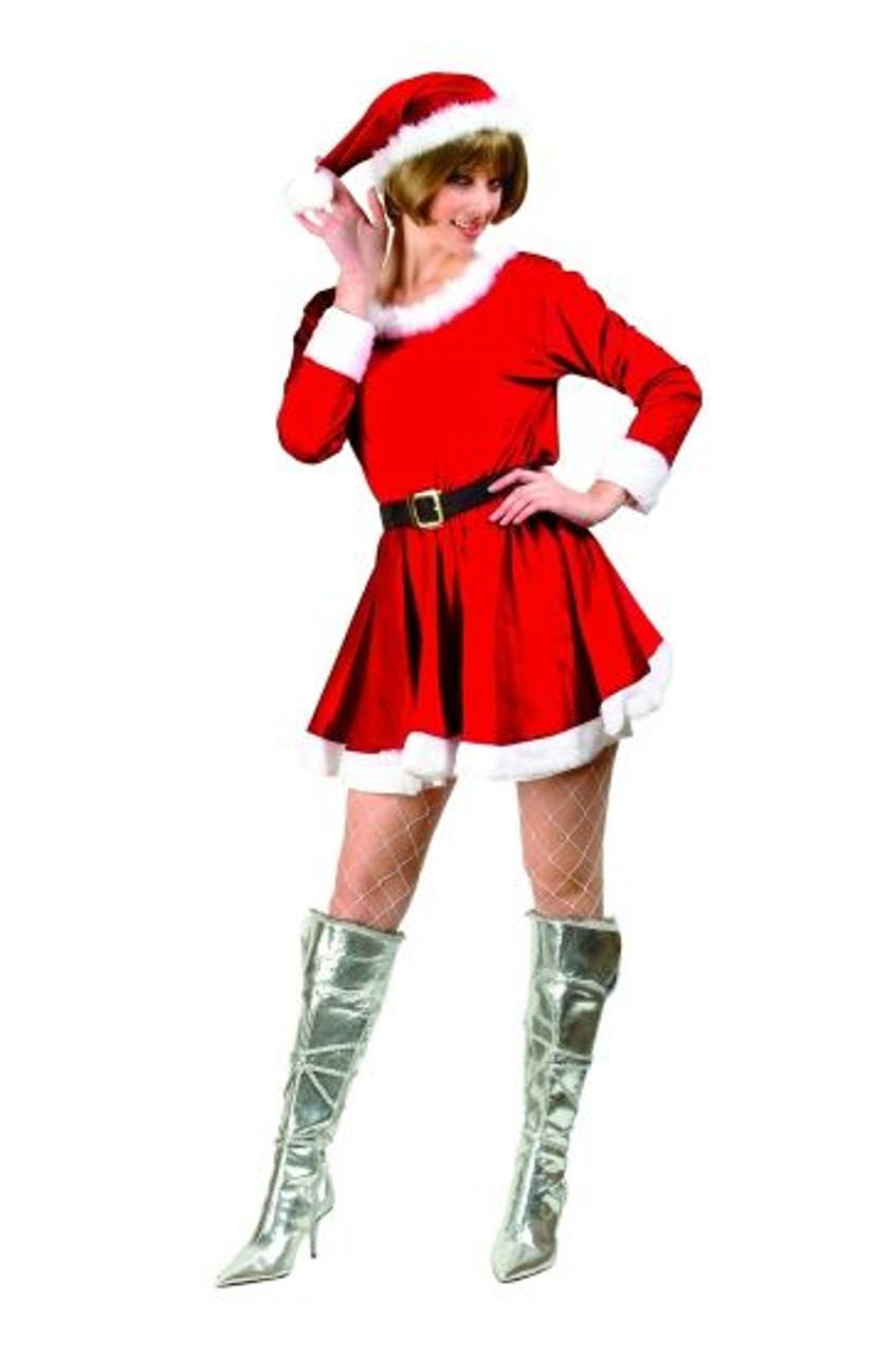 Adult Velvet Miss Santa Costume