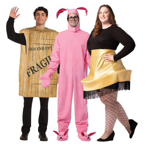 A Christmas Story Costume Set - Bunny, Leg Lamp, Crate