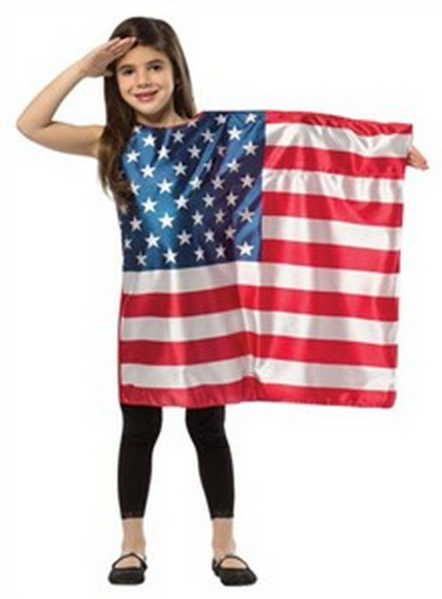 Child American Flag Dress
