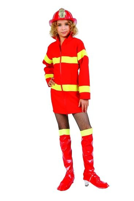 Child Girl Firefighter Costume