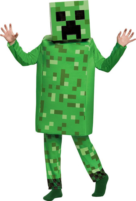 Child Minecraft Creeper Deluxe Costume