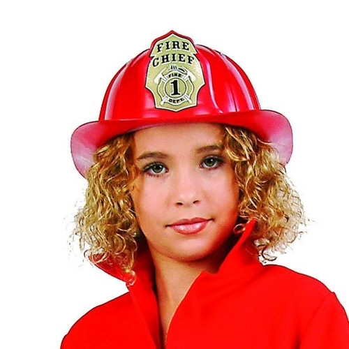Child Red Fire Fighter Helmet