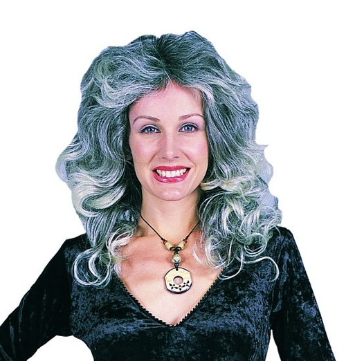 Adult Black/Grey Farrah Wig