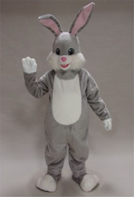 Grey Rabbit Mascot Costume