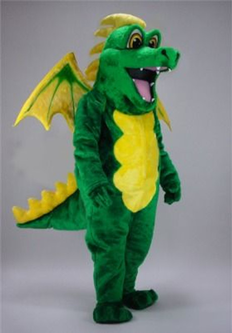 Green Dragon Mascot Costume