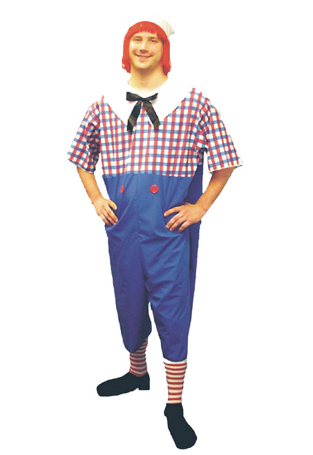 Adult Raggedy Andy Costume- Plus Size