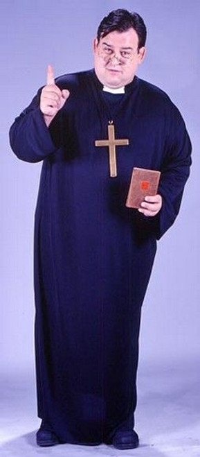 Adult Plus Size Priest Costume
