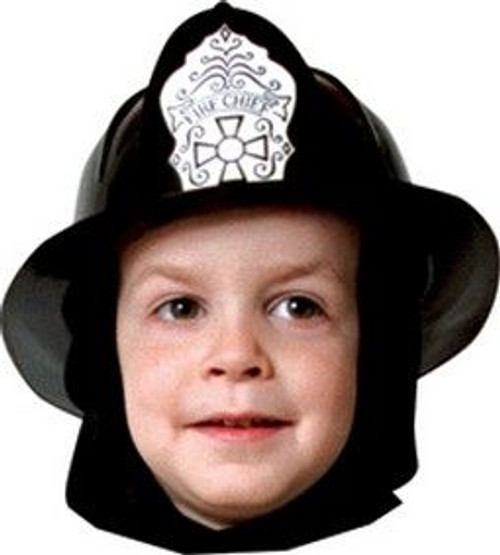 Child Fire Fighter Black Helmet
