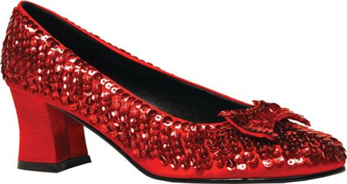 Women's Red Sequin Heels