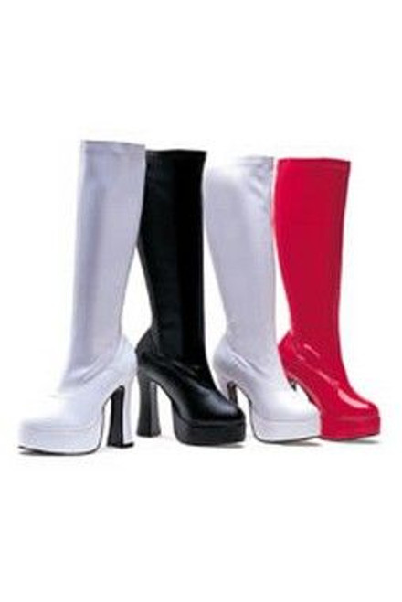 Adult White Cha Cha Boots