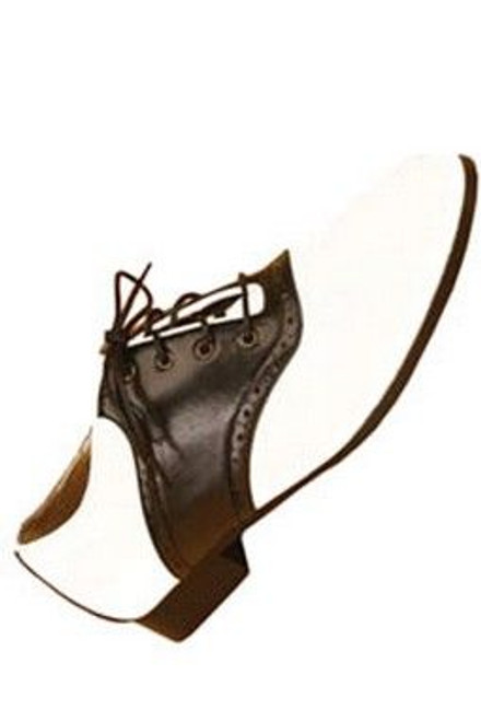 Women's Black and White Saddle Shoes