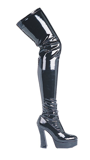 Adult Black Thigh High Boots