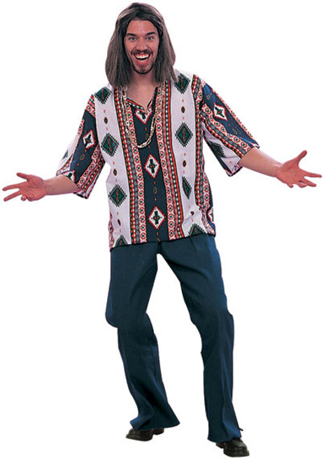 Adult 60's Male Hippie Costume (Diamonds)