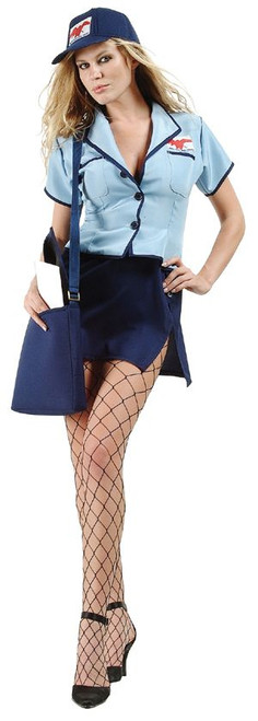 Adult U.S. Mail Service Sexy Postwoman Costume