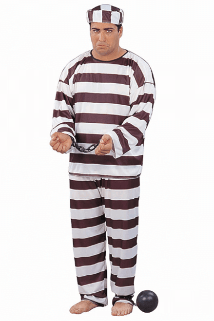 Adult Plus Size Jail Costume