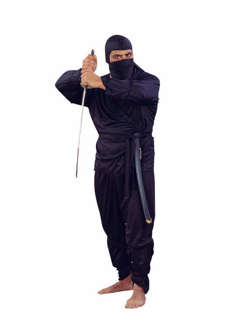 Adult Plus Size Black Ninja Costume