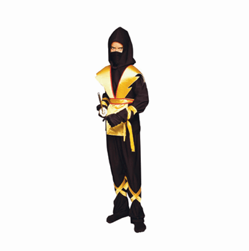 Widmann Black Ninja Costume for Children - Playpolis