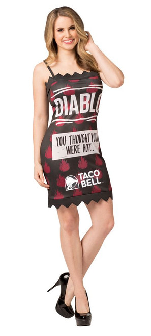 Taco Bell Hot Sauce Packet Dress - Diablo