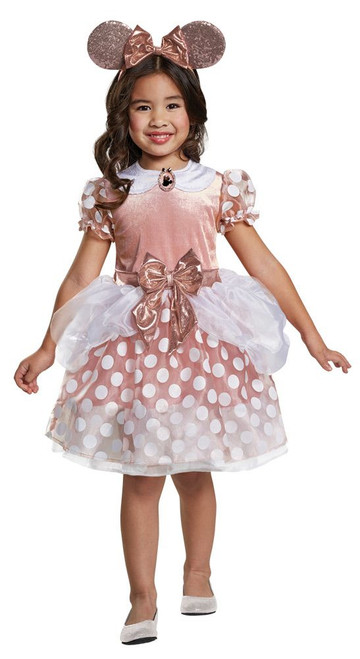 Toddler Rose Gold Minnie Classic Costume