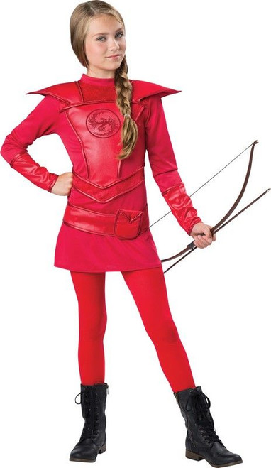 Tween Warrior Huntress Red Costume