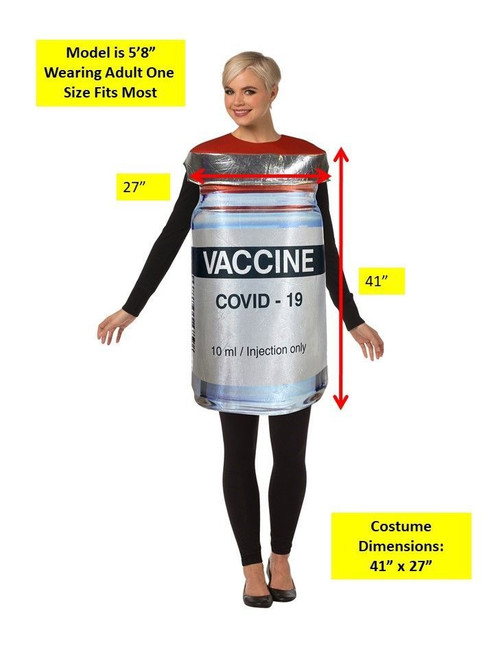 Adult Vaccine Bottle Costume - inset