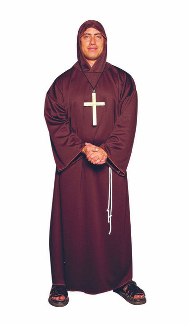 Adult Plus Size Monk Halloween Costume