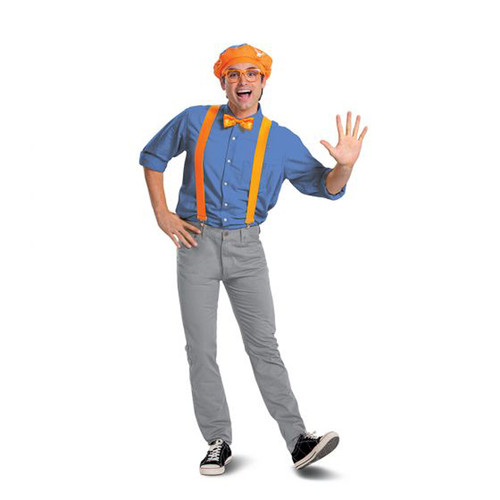 Adult Blippi Costume Kit