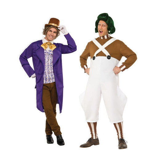 Willy Wonka and Oompa Loompa Costume Set